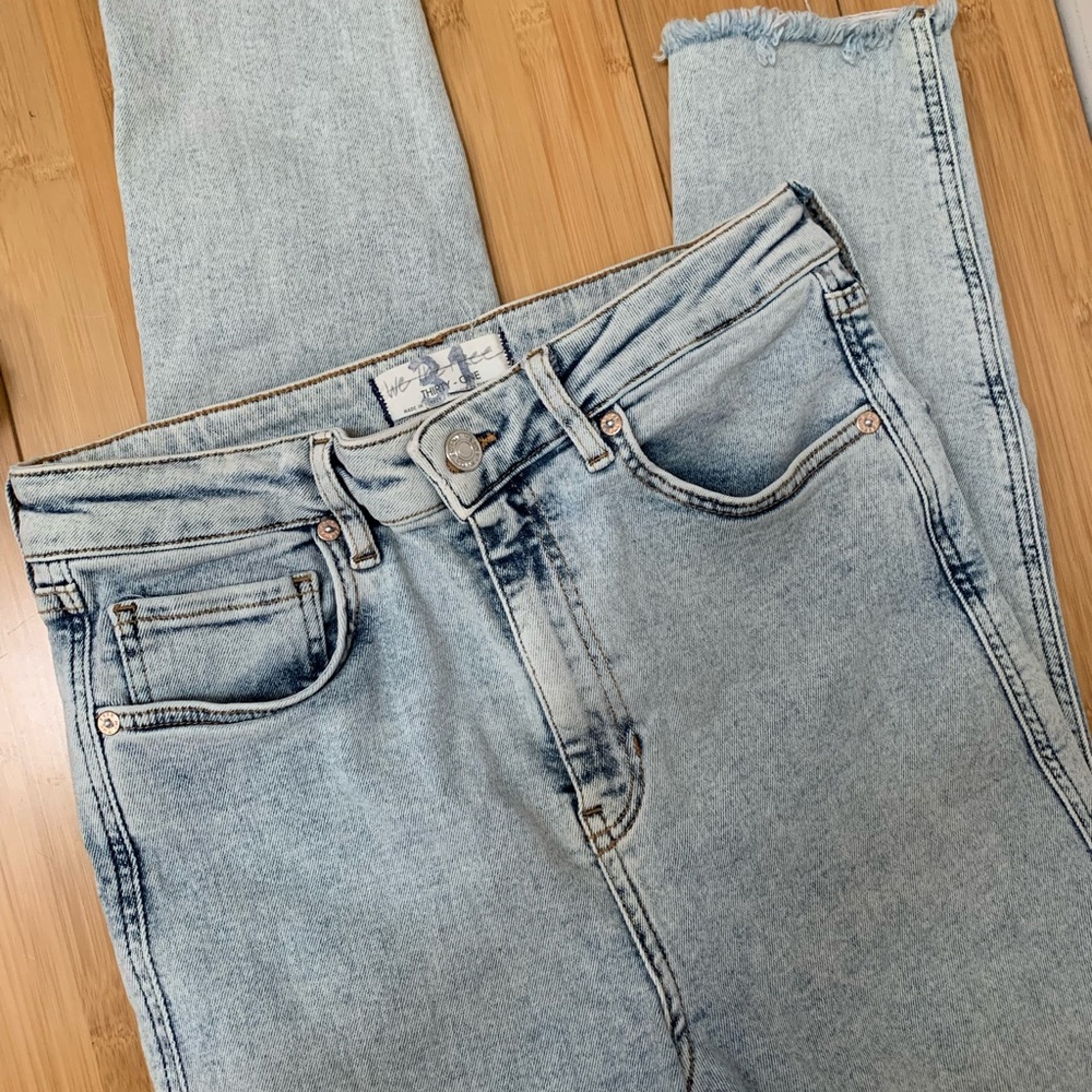 Free People High Rise Skinny Jeans